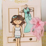 Color your own paper dolls notecard set!